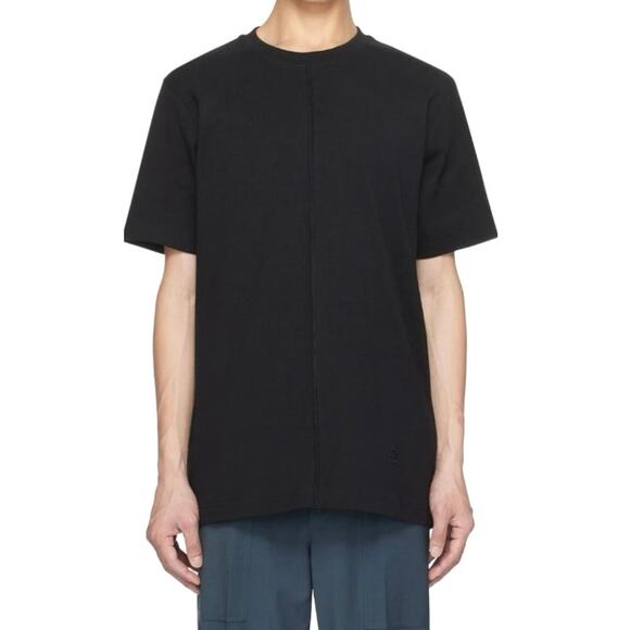 Helmut Lang Seam Detail Rib T Shirt in Black - Picture 2 of 10